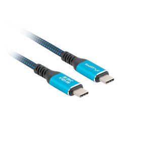 USB-C M/M 4.0 CABLE 1.5M 240W 8K 60HZ BLACK-BLUE LANBERG