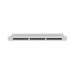 PATCH PANEL 24 PORT 1U 19" CAT.5E UTP WITH CABLE ORGANIZER GREY LANBERG