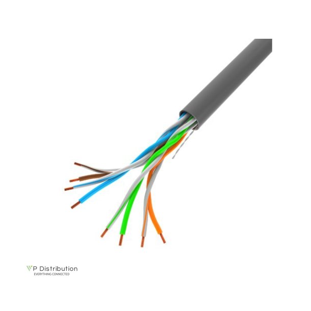 LAN CABLE CAT.5E UTP 100M SOLID CU GREY CPR + FLUKE PASSED LANBERG