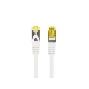PATCHCORD CAT.6A S/FTP LSZH CU 0.25M WHITE FLUKE PASSED LANBERG