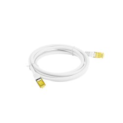 PATCHCORD CAT.6A S/FTP LSZH CU 2M WHITE FLUKE PASSED LANBERG
