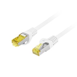 PATCHCORD CAT.6A S/FTP LSZH CU 3M WHITE FLUKE PASSED LANBERG