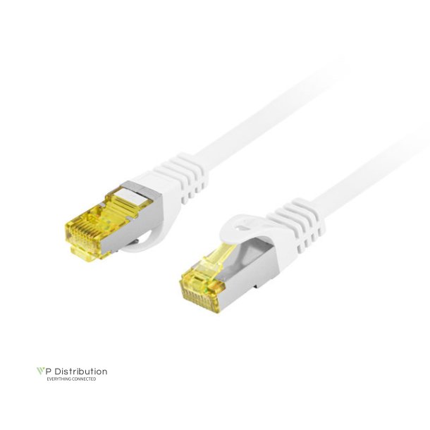 PATCHCORD CAT.6A S/FTP LSZH CU 3M WHITE FLUKE PASSED LANBERG
