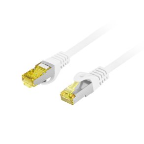 PATCHCORD CAT.6A S/FTP LSZH CU 20M WHITE FLUKE PASSED LANBERG