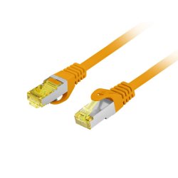 PATCHCORD CAT.6A S/FTP LSZH CU 0.25M ORANGE FLUKE PASSED LANBERG