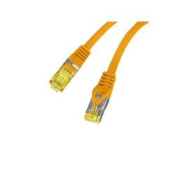 PATCHCORD CAT.6A S/FTP LSZH CU 0.5M ORANGE FLUKE PASSED LANBERG