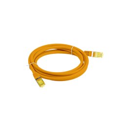 PATCHCORD CAT.6A S/FTP LSZH CU 3M ORANGE FLUKE PASSED LANBERG