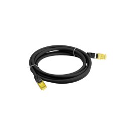 PATCHCORD CAT.6A S/FTP LSZH CU 10M BLACK FLUKE PASSED LANBERG