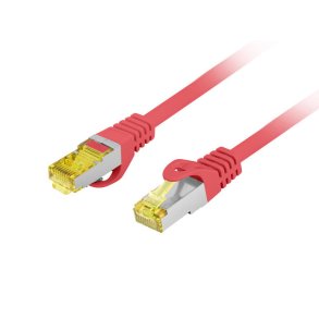 PATCHCORD CAT.6A S/FTP LSZH CU 10M RED FLUKE PASSED LANBERG