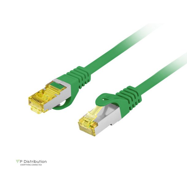 PATCHCORD CAT.6A S/FTP LSZH CU 10M GREEN FLUKE PASSED LANBERG