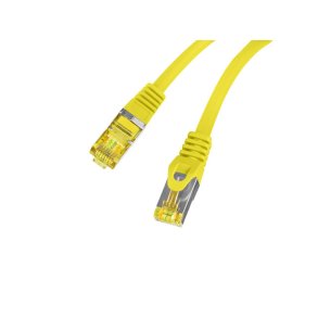 PATCHCORD CAT.6A S/FTP LSZH CU 10M YELLOW FLUKE PASSED LANBERG