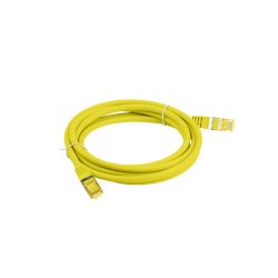 PATCHCORD CAT.6A S/FTP LSZH CU 10M YELLOW FLUKE PASSED LANBERG