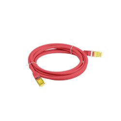 PATCHCORD CAT.6A S/FTP LSZH CU 15M RED FLUKE PASSED LANBERG
