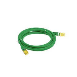 PATCHCORD CAT.6A S/FTP LSZH CU 15M GREEN FLUKE PASSED LANBERG