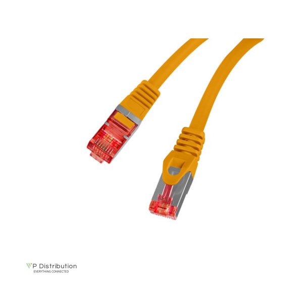 PATCHCORD CAT.6 S/FTP LSZH CU 0.25M ORANGE FLUKE PASSED LANBERG