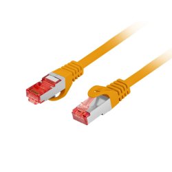 PATCHCORD CAT.6 S/FTP LSZH CU 0.25M ORANGE FLUKE PASSED LANBERG