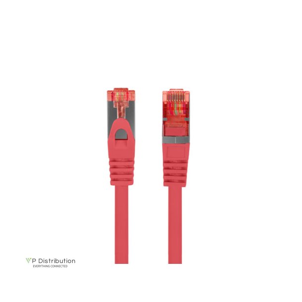 PATCHCORD CAT.6 S/FTP LSZH CU 0.25M RED FLUKE PASSED LANBERG