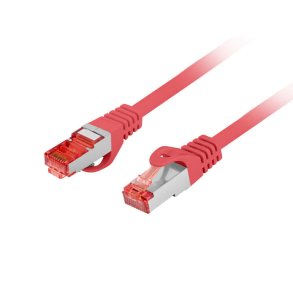 PATCHCORD CAT.6 S/FTP LSZH CU 3M RED FLUKE PASSED LANBERG