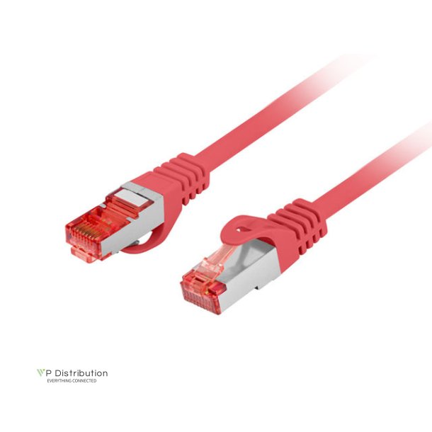PATCHCORD CAT.6 S/FTP LSZH CU 3M RED FLUKE PASSED LANBERG