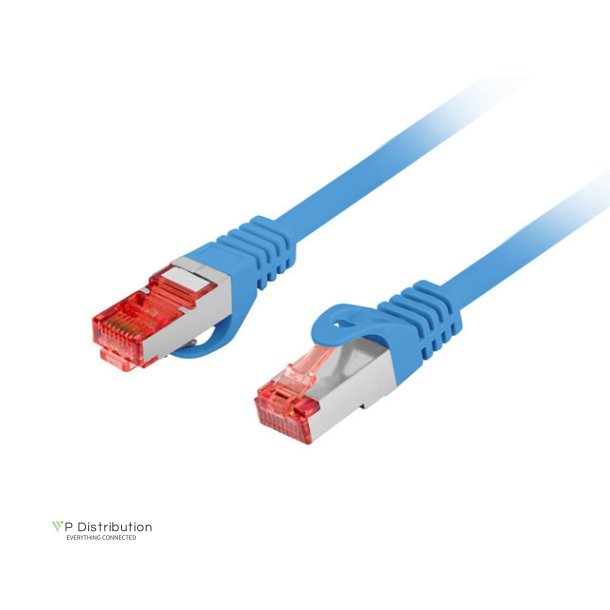 PATCHCORD CAT.6 S/FTP LSZH CU 1.5M BLUE FLUKE PASSED LANBERG