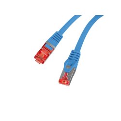PATCHCORD CAT.6 S/FTP LSZH CU 10M BLUE FLUKE PASSED LANBERG
