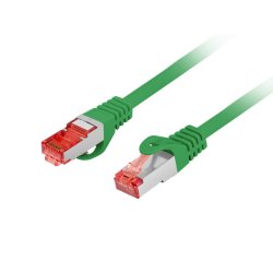 PATCHCORD CAT.6 S/FTP LSZH CU 0.25M GREEN FLUKE PASSED LANBERG