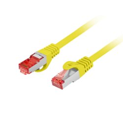 PATCHCORD CAT.6 S/FTP LSZH CU 3M YELLOW FLUKE PASSED LANBERG