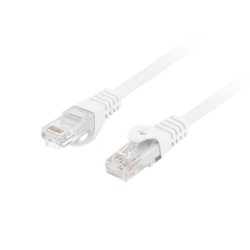 PATCHCORD CAT.6 UTP LSZH CU 0.25M WHITE FLUKE PASSED LANBERG