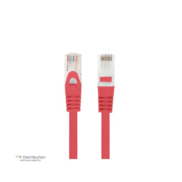 PATCHCORD CAT.6 UTP LSZH CU 0.25M RED FLUKE PASSED LANBERG