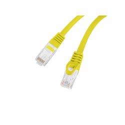 PATCHCORD CAT.6 UTP LSZH CU 0.25M YELLOW FLUKE PASSED LANBERG