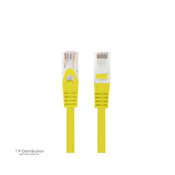 PATCHCORD CAT.6 UTP LSZH CU 3M YELLOW FLUKE PASSED LANBERG