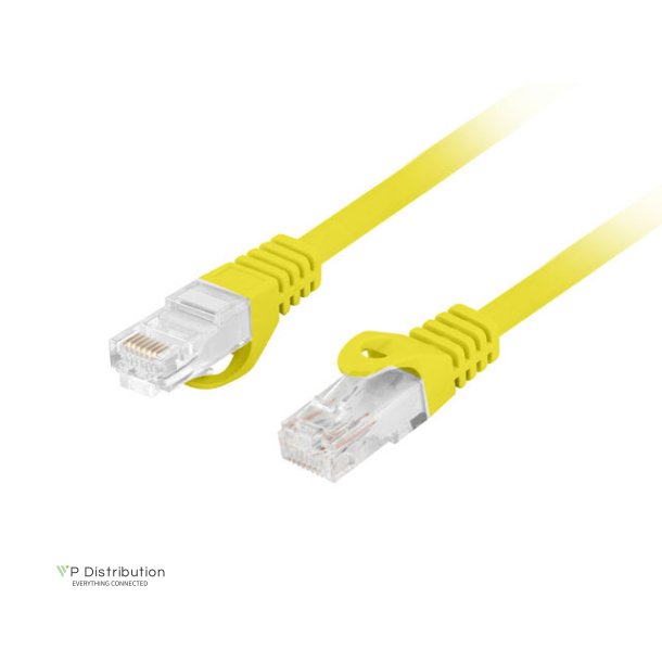 PATCHCORD CAT.6 UTP LSZH CU 20M YELLOW FLUKE PASSED LANBERG