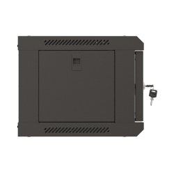 RACK CABINET 19" WALL-MOUNT 4U/540X350 (FLAT PACK) WITH GLASS DOOR BLACK LANBERG