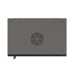 RACK CABINET 19" WALL-MOUNT 4U/540X350 (FLAT PACK) WITH GLASS DOOR BLACK LANBERG