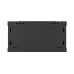 RACK CABINET 19" WALL-MOUNT 4U/540X350 (FLAT PACK) WITH GLASS DOOR BLACK LANBERG