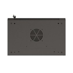 RACK CABINET 19" WALL-MOUNT 4U/540X350 (FLAT PACK) WITH GLASS DOOR BLACK LANBERG