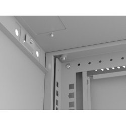 RACK CABINET 19" WALL-MOUNT 4U/540X350 (FLAT PACK) WITH GLASS DOOR GREY LANBERG