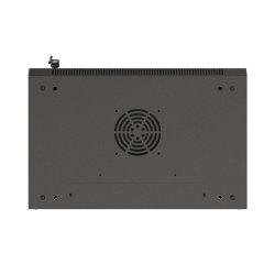 RACK CABINET 19" WALL-MOUNT 6U/540X350 (FLAT PACK) WITH GLASS DOOR BLACK LANBERG