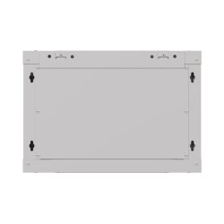 RACK CABINET 19" WALL-MOUNT 6U/540X350 (FLAT PACK) WITH GLASS DOOR GREY LANBERG
