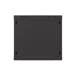 RACK CABINET 19" WALL-MOUNT 9U/540X350 (FLAT PACK) WITH GLASS DOOR BLACK LANBERG