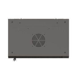 RACK CABINET 19" WALL-MOUNT 9U/540X350 (FLAT PACK) WITH GLASS DOOR BLACK LANBERG