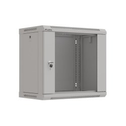 RACK CABINET 19" WALL-MOUNT 9U/540X350 (FLAT PACK) WITH GLASS DOOR GREY LANBERG