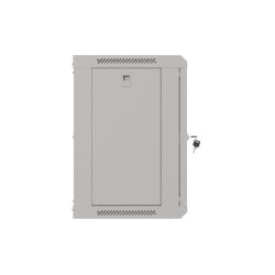 RACK CABINET 19" WALL-MOUNT 9U/540X350 (FLAT PACK) WITH GLASS DOOR GREY LANBERG