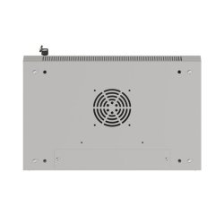 RACK CABINET 19" WALL-MOUNT 9U/540X350 (FLAT PACK) WITH GLASS DOOR GREY LANBERG