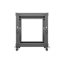OPEN RACK 19" 12U 600X600-1100 ADJUSTABLE BLACK LANBERG