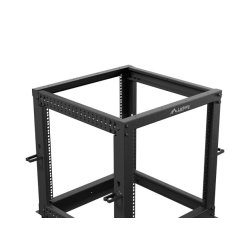 OPEN RACK 19" 12U 600X600-1100 ADJUSTABLE BLACK LANBERG