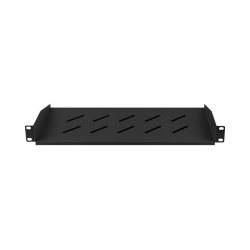 19" FIXED SHELF 1U/483X220MM MAX LOAD CAPACITY UP TO 25KG BLACK LANBERG