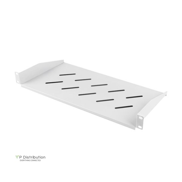 19" FIXED SHELF 1U/483X220MM MAX LOAD CAPACITY UP TO 25KG GREY LANBERG