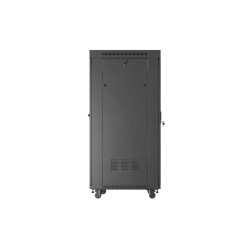 RACK CABINET 19" FREE-STANDING 32U/600X800 (FLAT PACK) WITH MESH DOOR LCD BLACK LANBERG