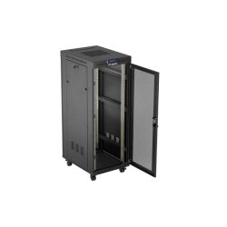 RACK CABINET 19" FREE-STANDING 32U/600X800 (FLAT PACK) WITH MESH DOOR LCD BLACK LANBERG